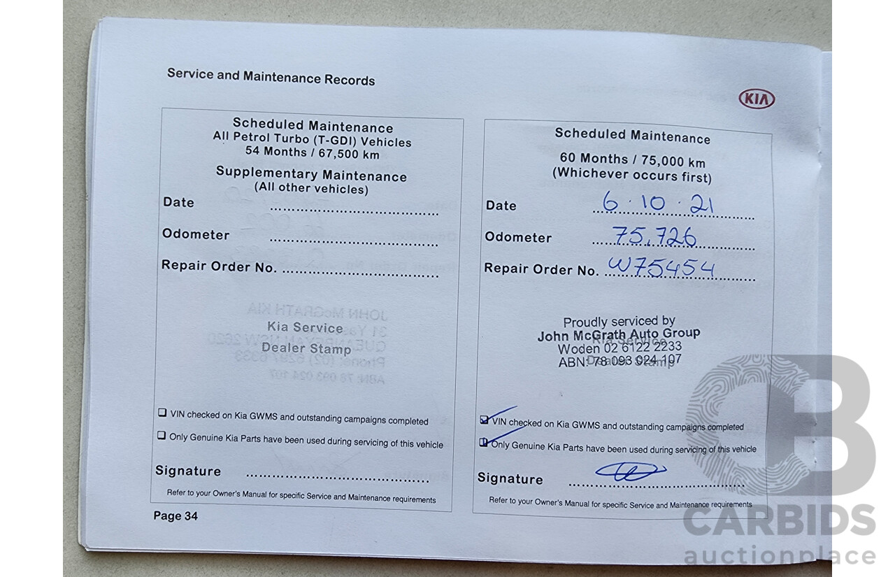 10/2015 Kia RIO S UB MY15 3d Hatchback White 1.4L