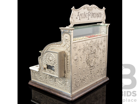 Antique Nickle Plate National Cash Register