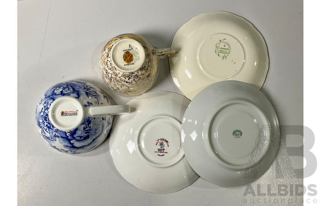 Collection of Tableware From Sutherland, Abberley, Grimade, RC Japan, Maxwell and Williams, Empire, England