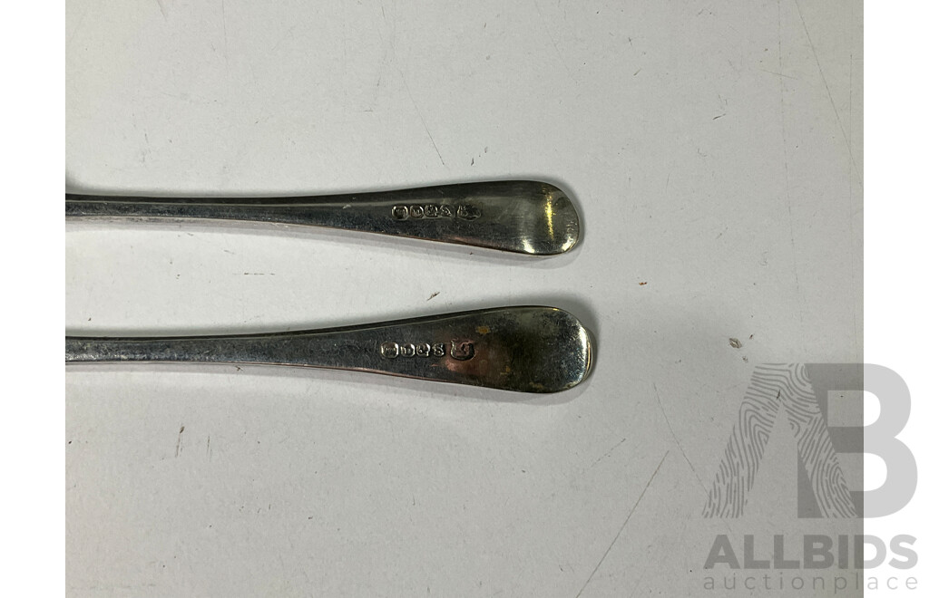 Set of Sliver Plated Butter Knife and Jam Spoon - William Davenport and Son