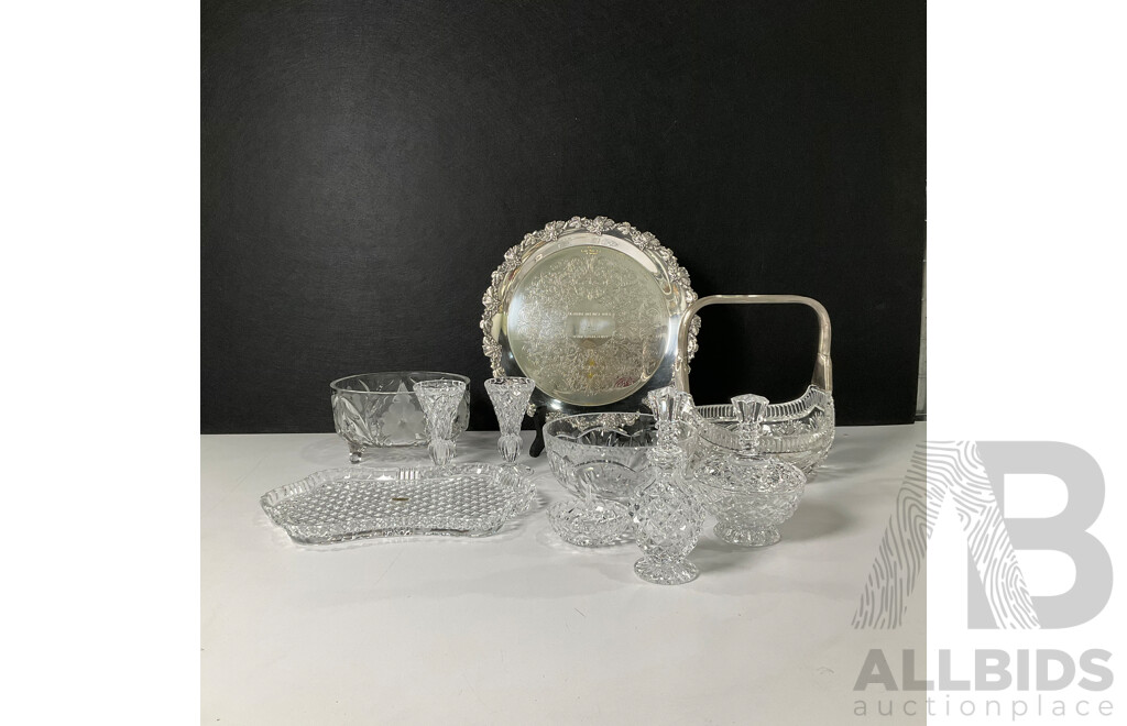 Set of Glassware and Australian Stock Horse Society Trophy