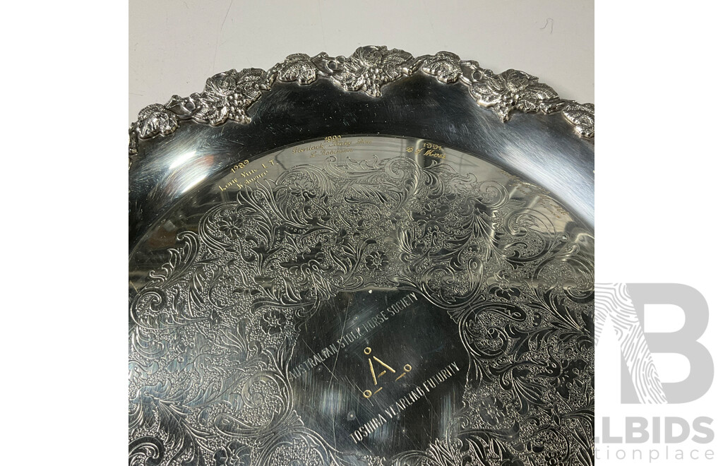 Set of Glassware and Australian Stock Horse Society Trophy