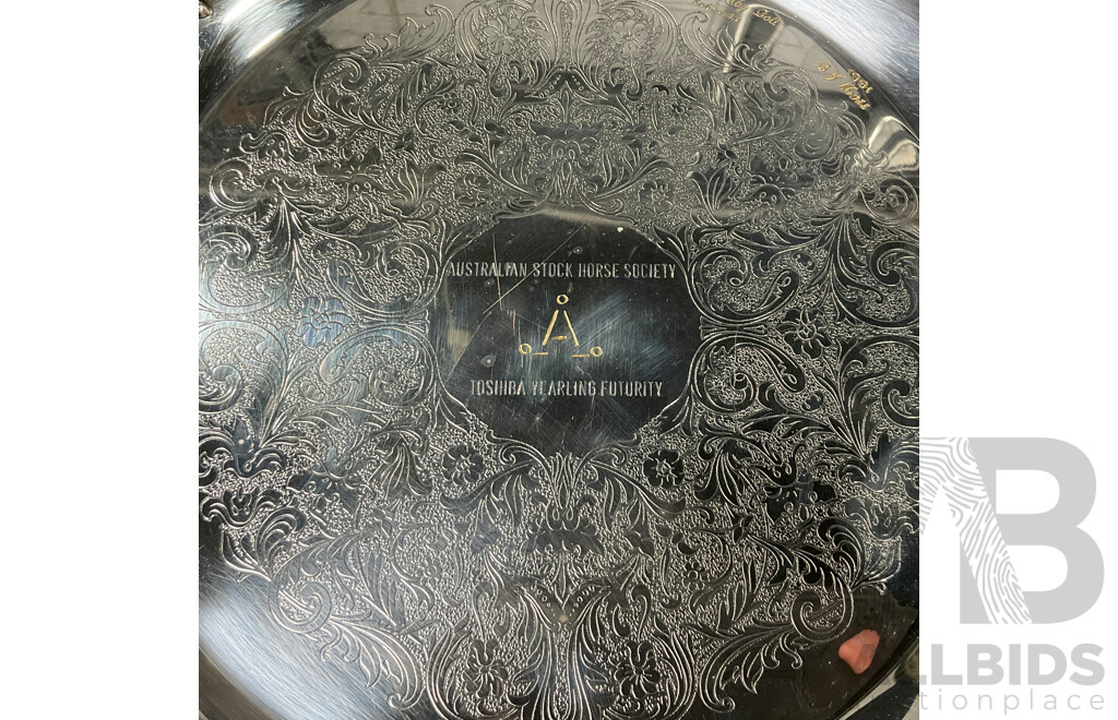 Set of Glassware and Australian Stock Horse Society Trophy