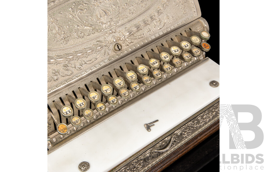 Antique Nickle Plate National Cash Register