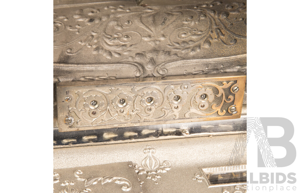Antique Nickle Plate National Cash Register