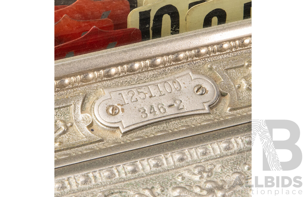 Antique Nickle Plate National Cash Register