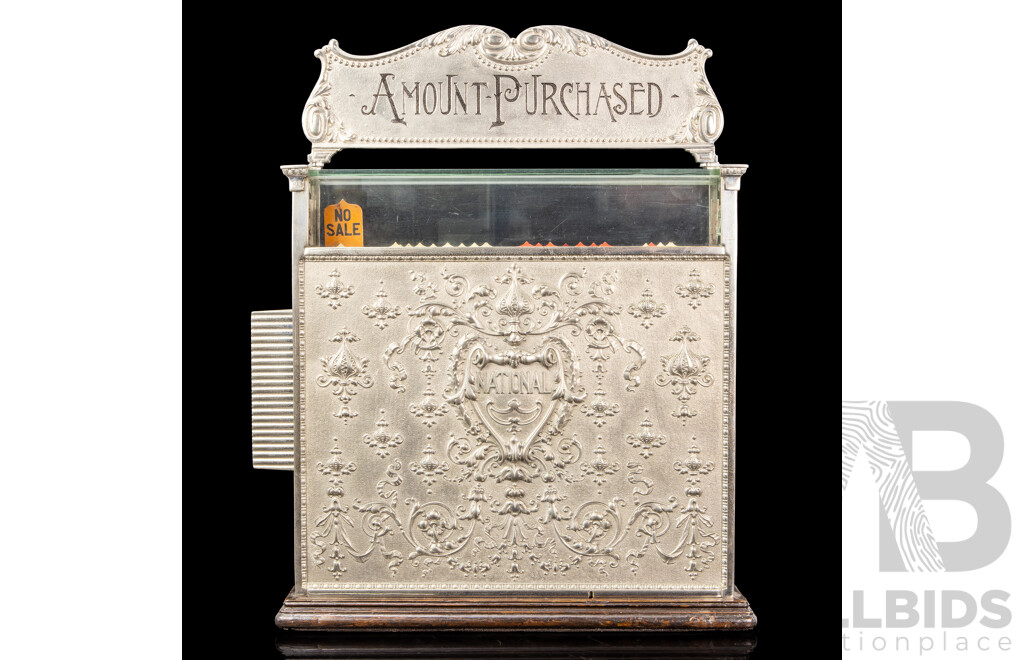 Antique Nickle Plate National Cash Register