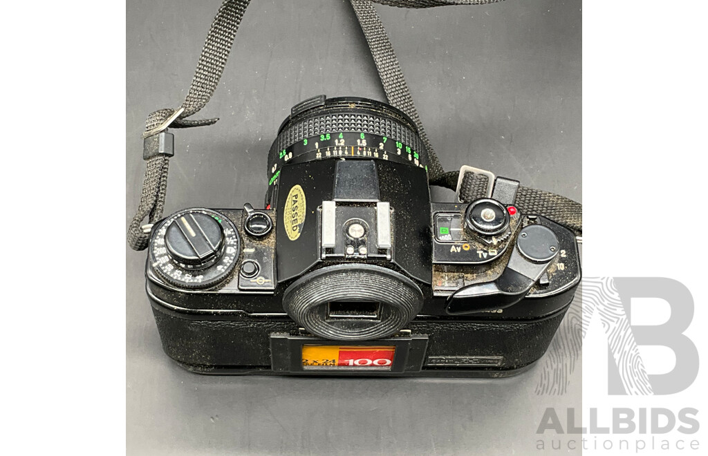 Vintage CANON A-1SLR Film Camera and Accessories