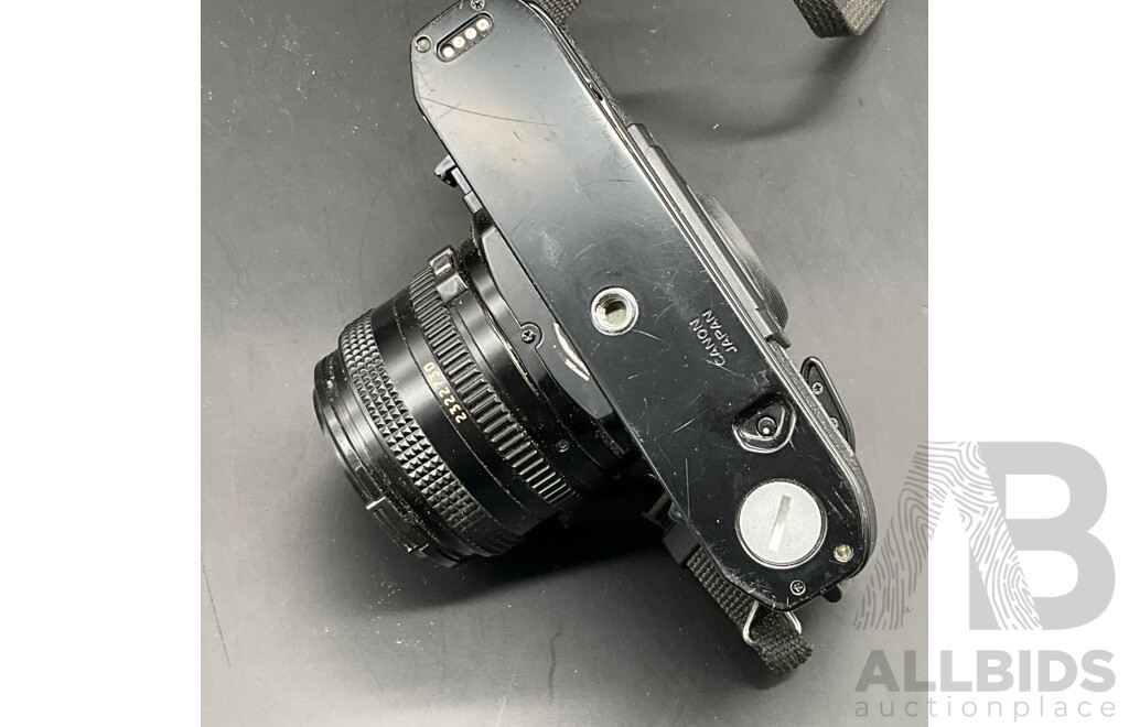 Vintage CANON A-1SLR Film Camera and Accessories