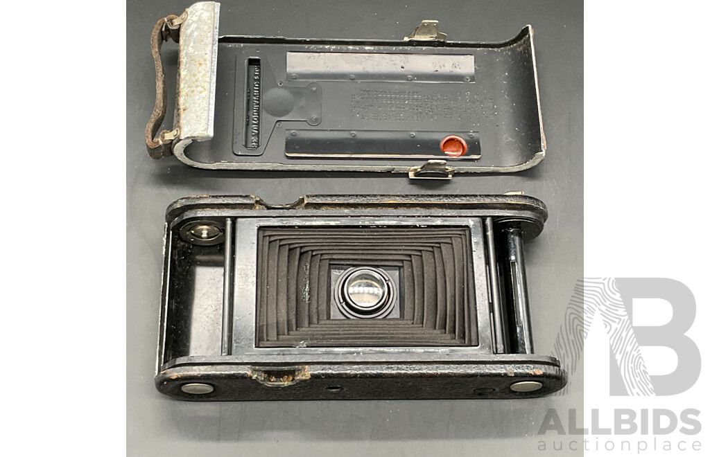 Vintage KODAK Autographic Film Camera No. A-116  and No. A-120, and Accessories
