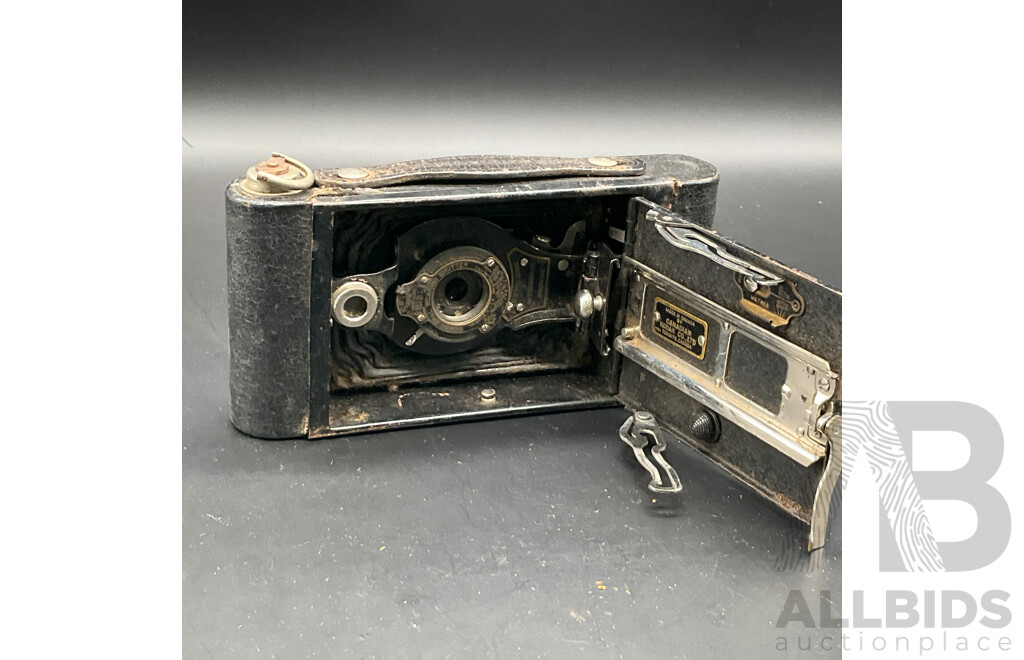 Vintage KODAK Autographic Film Camera No. A-116  and No. A-120, and Accessories