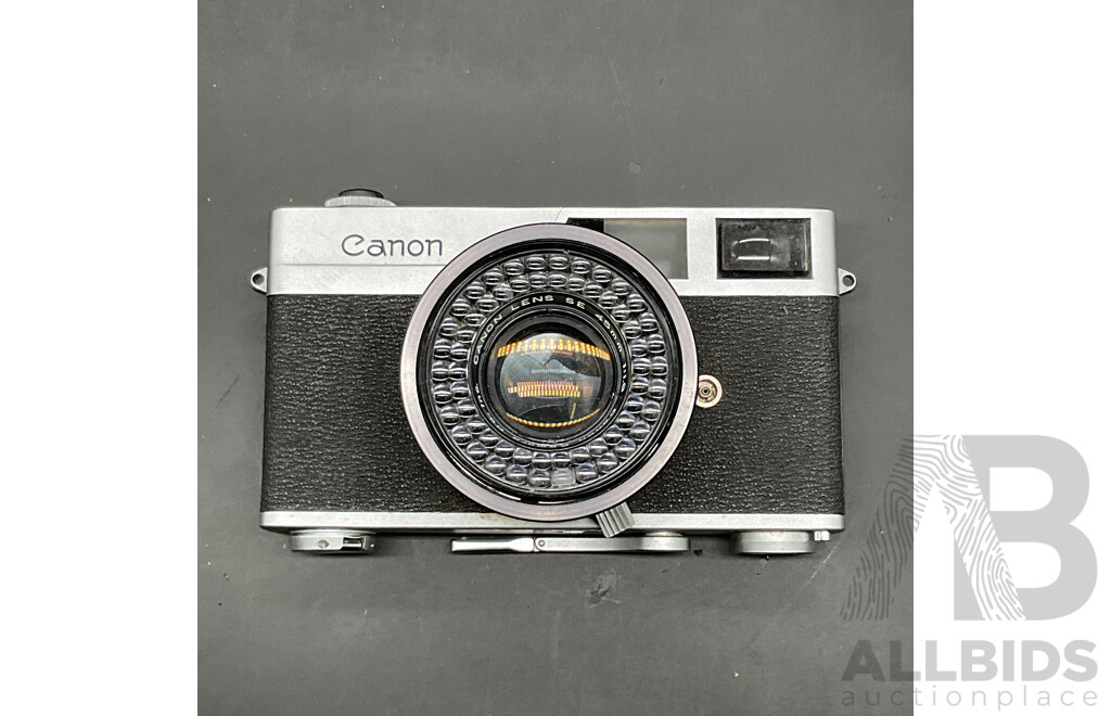Vintage Film Cameras, Including VOIGTLANDER, CANON Canonet and SKYMASTER - Lot of 3