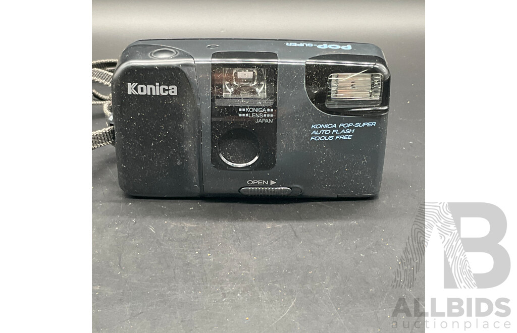 Vintage Cameras, Including CANON, KONICA and KODAK - Lot of 3