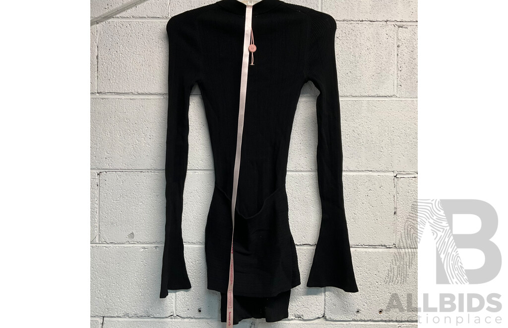 House of CB Aziza Light Knit Long Sleeve Mini Dress Size XS
