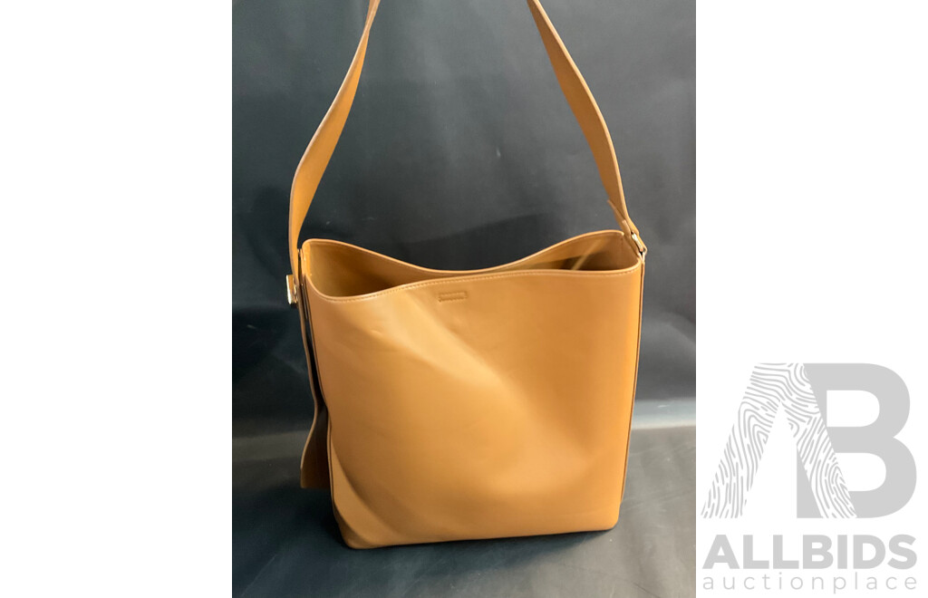 Seed Trim Tote Bag in Toffee & Three Women Neck or Head Scarfs