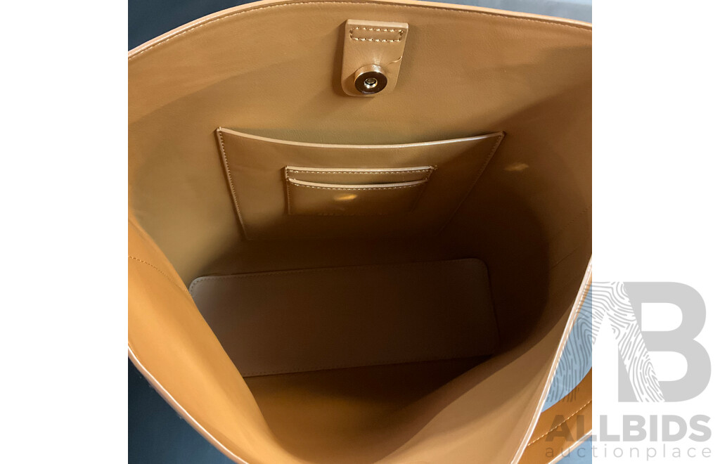 Seed Trim Tote Bag in Toffee & Three Women Neck or Head Scarfs