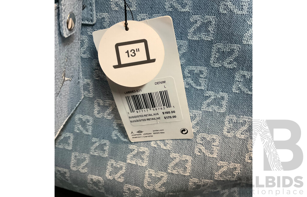Nike Air Jordan Monogram Denim Bag