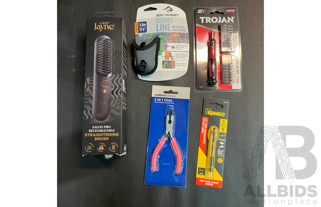 Lady Jayne Straightening Brush with Assorted Tools