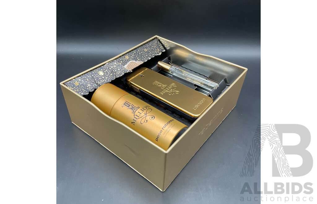 PACO RANANNE 1 Million Eau De Toilette 3-piece Gift Set