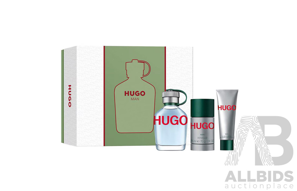 HUGO BOSS Man Eau De Toilette 3-piece Gift Set
