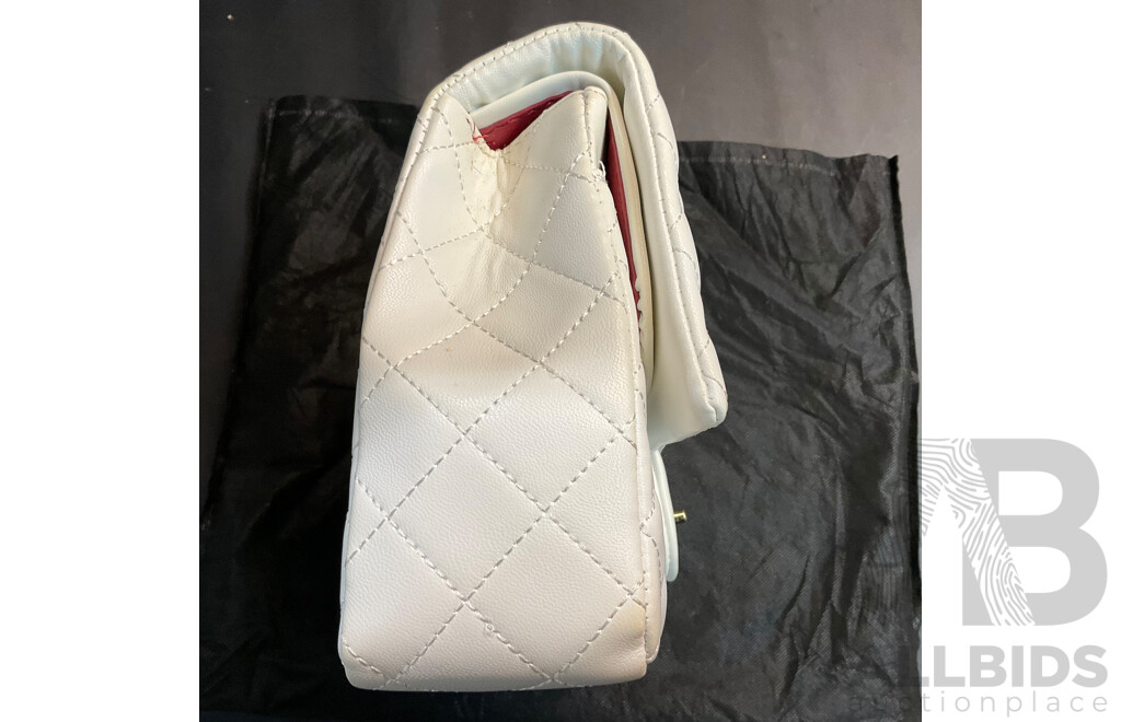 White Quilted Crossbody Bag