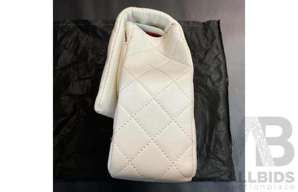 White Quilted Crossbody Bag