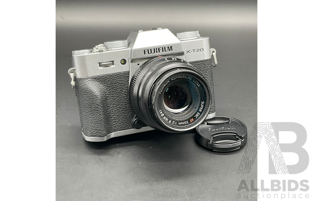 FUJIFILM X-T20 Mirrorless Camera with FUJINON 35mm Lens