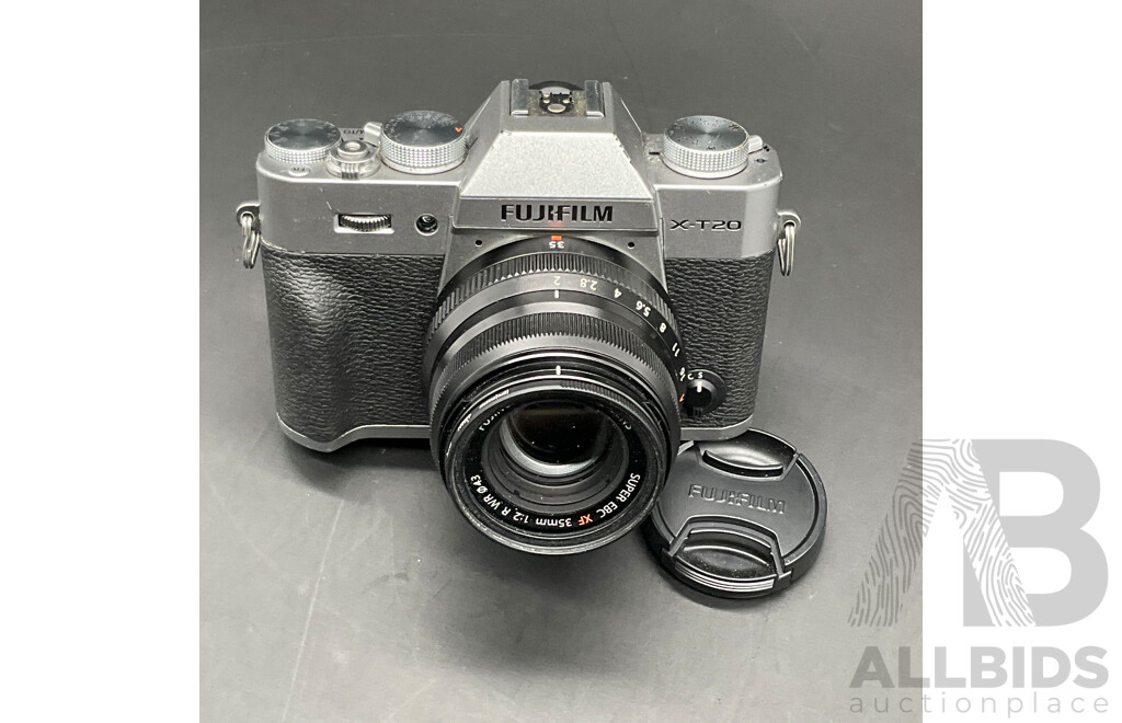FUJIFILM X-T20 Mirrorless Camera with FUJINON 35mm Lens