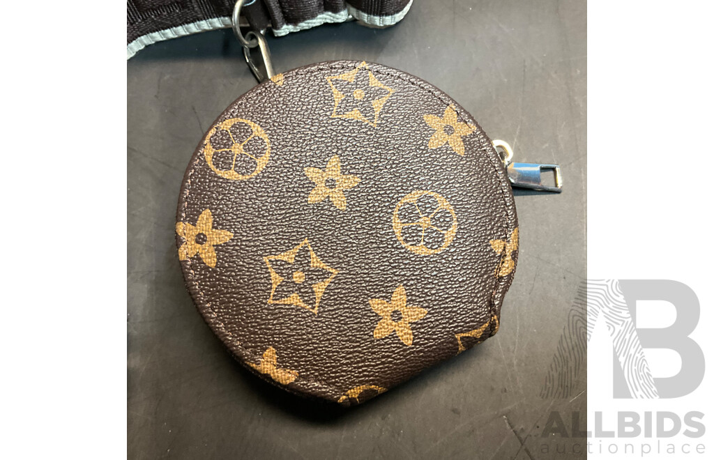 Brown Monogram Multi-pocket Crossbody Bag