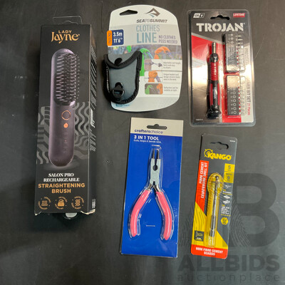 Lady Jayne Straightening Brush with Assorted Tools