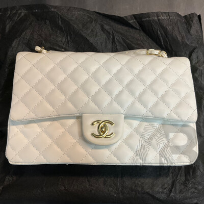 White Quilted Crossbody Bag