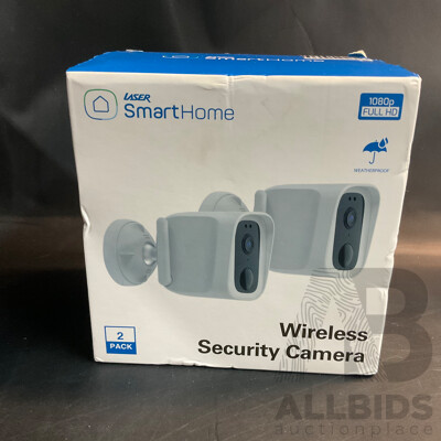 Laser Smart Home Wireless Security Camera 2Pack