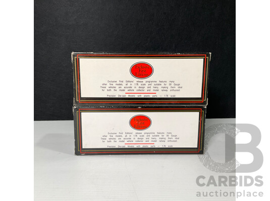 Pair of Exclusive First Edition Die Cast Model Buses 1:76 Scale