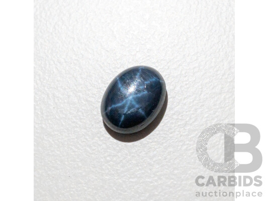 2.15ct Oval Cut Cabochon Blue Star Sapphire