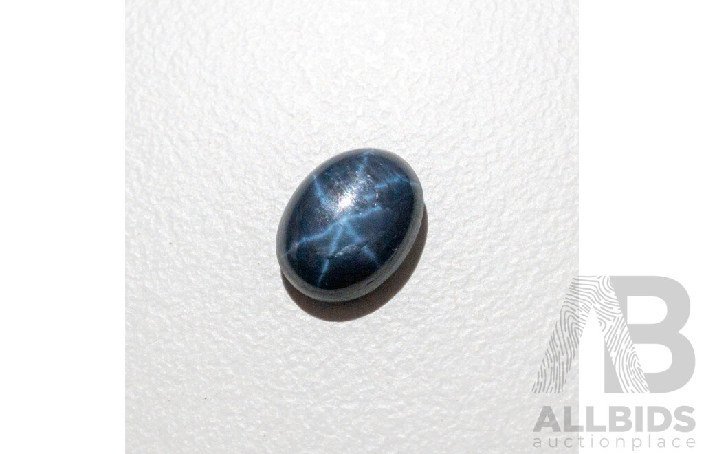 2.15ct Oval Cut Cabochon Blue Star Sapphire
