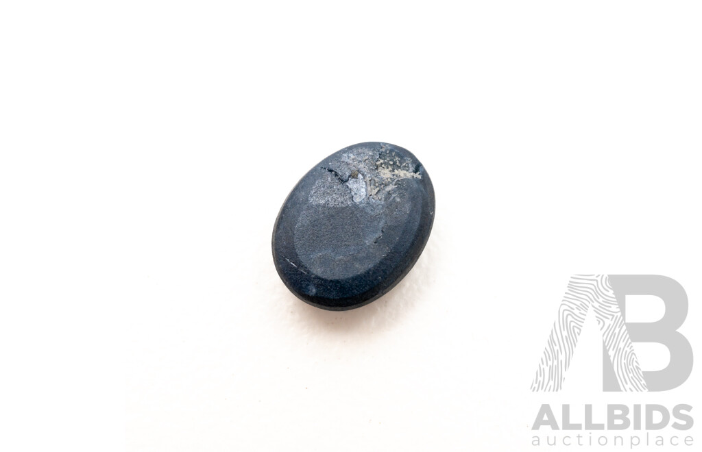 2.15ct Oval Cut Cabochon Blue Star Sapphire