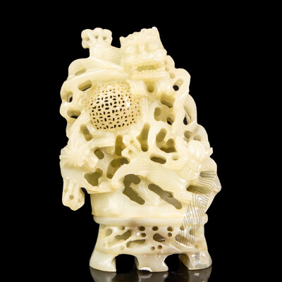 Antique Chinese Carved Jade Figure