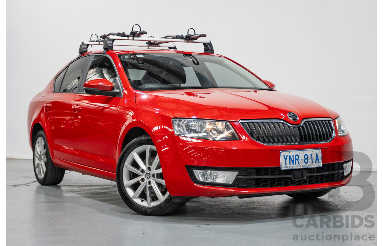 06/2016 Skoda Octavia 110 TSI Ambition NE MY16 5D Hatchback Corrida Red Turbo 1.4L