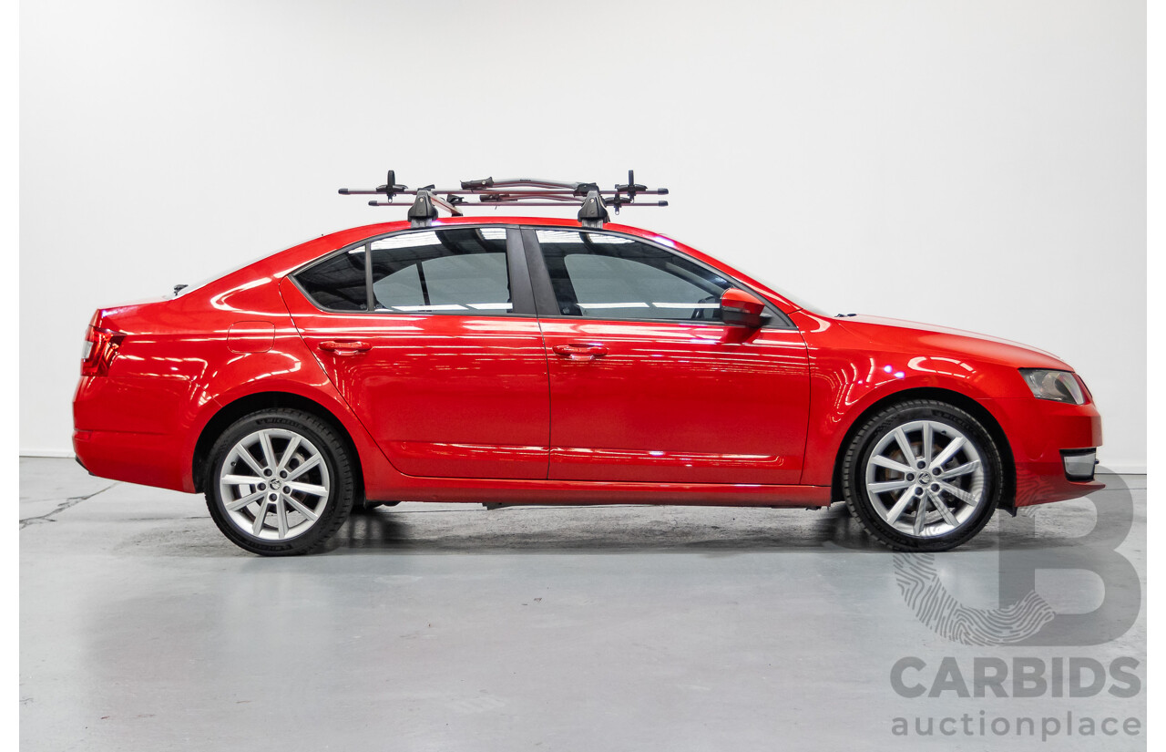 06/2016 Skoda Octavia 110 TSI Ambition NE MY16 5D Hatchback Corrida Red Turbo 1.4L