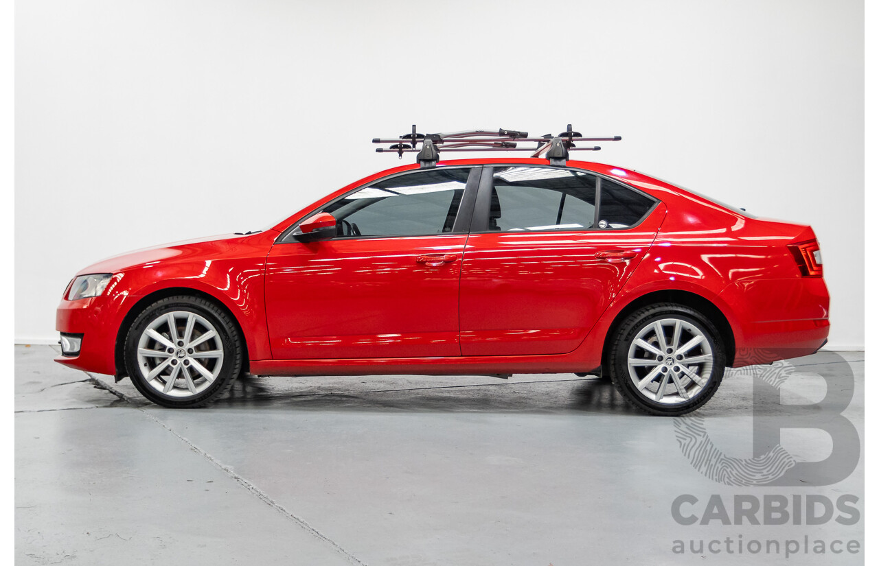 06/2016 Skoda Octavia 110 TSI Ambition NE MY16 5D Hatchback Corrida Red Turbo 1.4L
