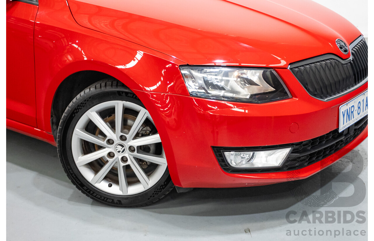06/2016 Skoda Octavia 110 TSI Ambition NE MY16 5D Hatchback Corrida Red Turbo 1.4L