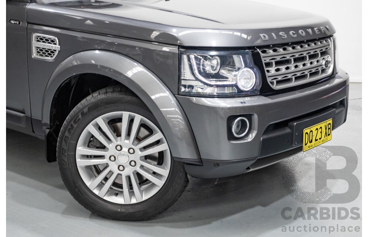 03/2014 Land Rover Discovery 4 3.0 SDV6 HSE (4x4) MY13 4D Wagon Corris Grey  Turbo Diesel 3.0L