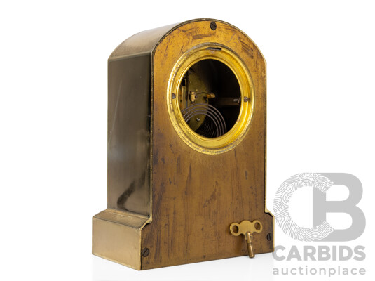 Art Nouveau Cast Brass Ansonia Mantle Clock