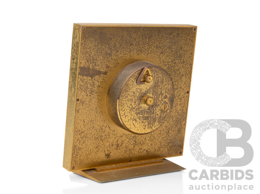 Vintage Brass Bucherer Alarm Clock by Imhof