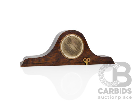 Vintage Timber Napoleon Hat Form Mantle Clock