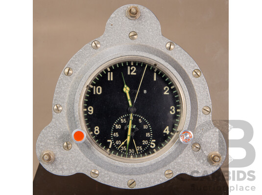 Vintage Mounted CEK Soviet Era Ships Clock
