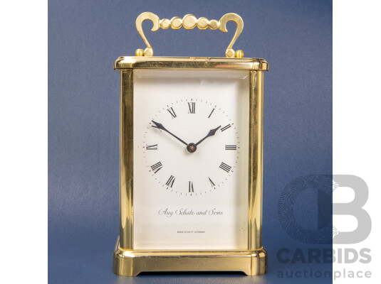Vintage Aug. Schatz & Sons Carriage Clock