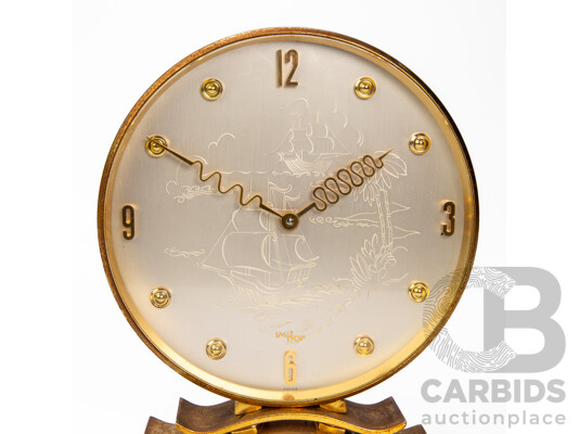 Vintage 1950's Imhof Swiss Desk Clock