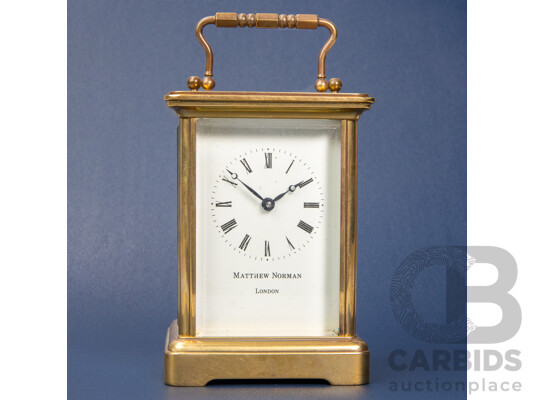 Matthew Norman Miniature Brass Carriage Clock