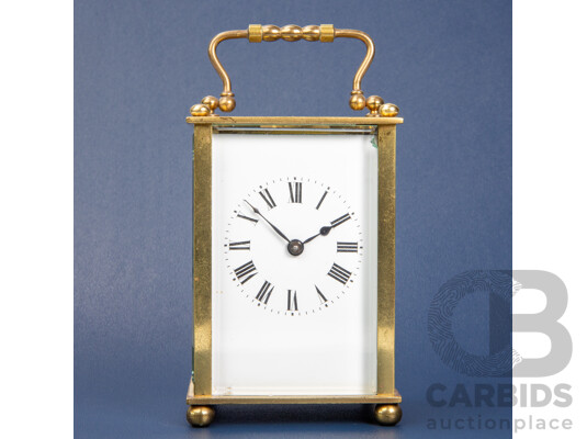 Vintage Miniature Brass Carriage Clock